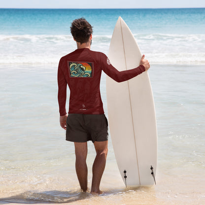 LION Blood Red Men's Rash Guard