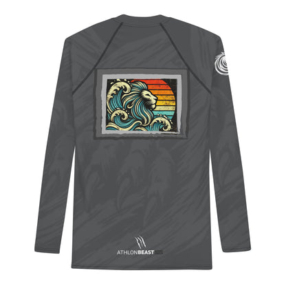 LION Cracked Pepper Men's Rash Guard