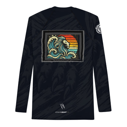 LION MIDNIGHT BLACK Men's Rash Guard