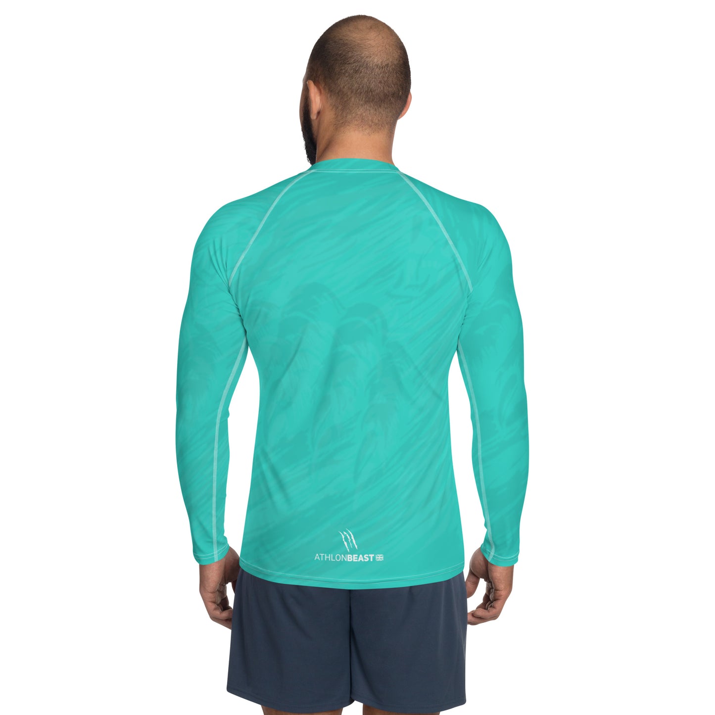 RIP Turquoise Blue Men's Rash Guard