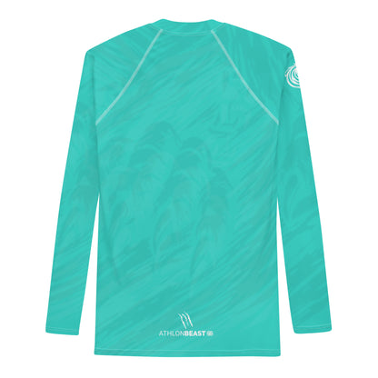 RIP Turquoise Blue Men's Rash Guard