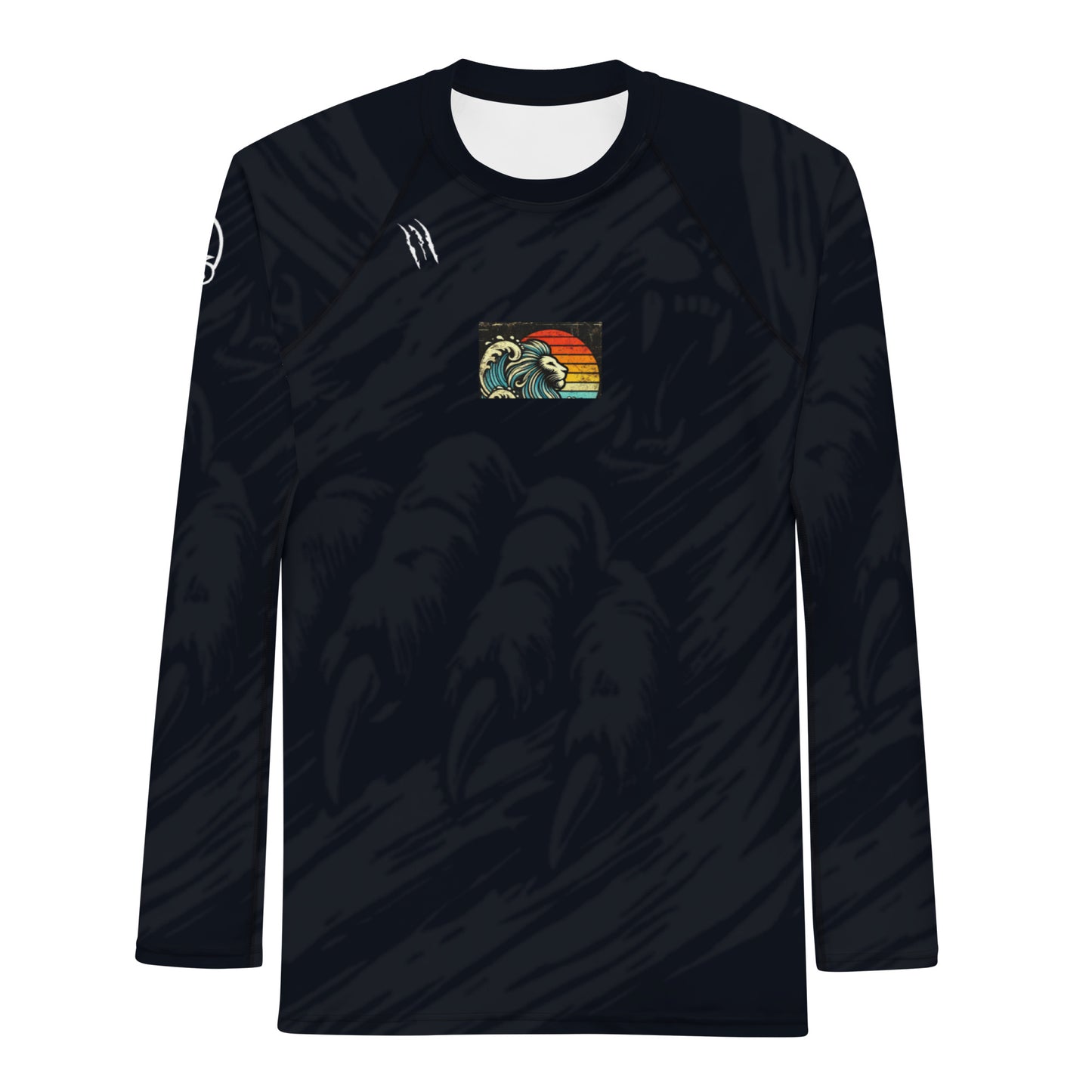 LION MIDNIGHT BLACK Men's Rash Guard