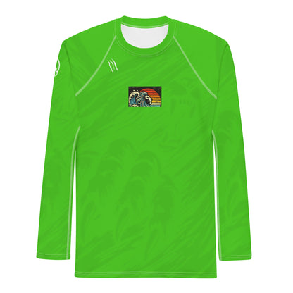 Lion Harlequin Green Men's Rash Guard