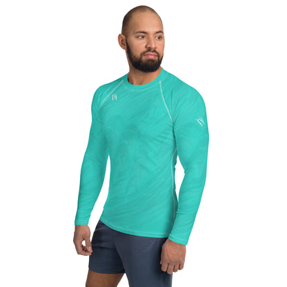 RIP Turquoise Blue Men's Rash Guard