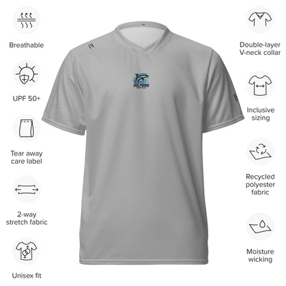 Dolphins Swim Team Recycled unisex sports jersey