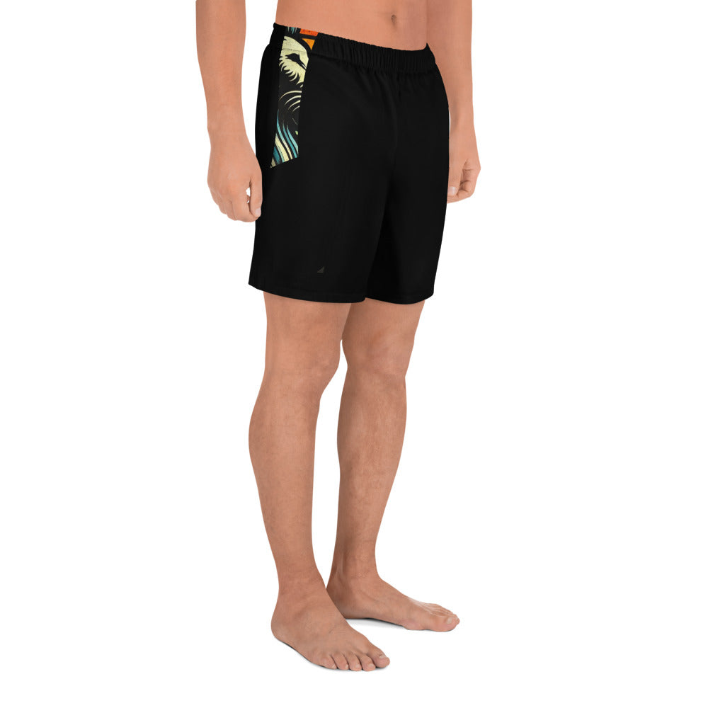 Vortex Lion Unisex Athletic Long Shorts