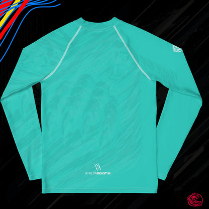 RIP Turquoise Blue Youth Rash Guard – UPF 50+ Protection for Active Kids