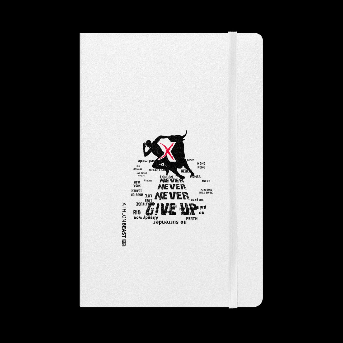 Never Give up Hardcover bound notebook