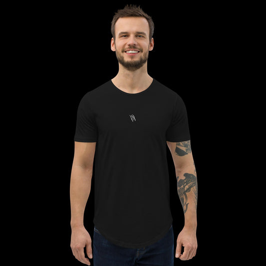 Scratch Men's Curved Hem T-Shirt