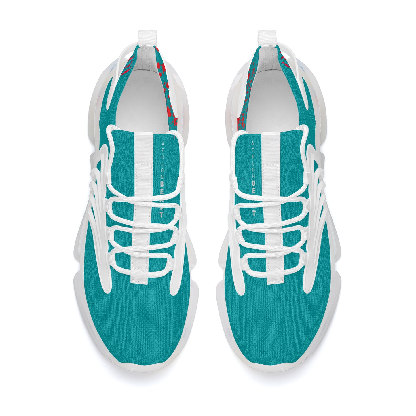 PUMP N FLY Reacts Trainers - White/Deep Turquois