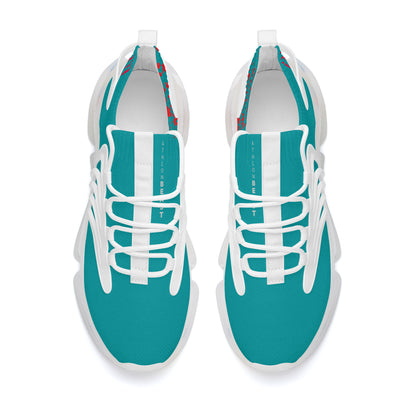 PUMP N FLY Reacts Trainers - White/Deep Turquois