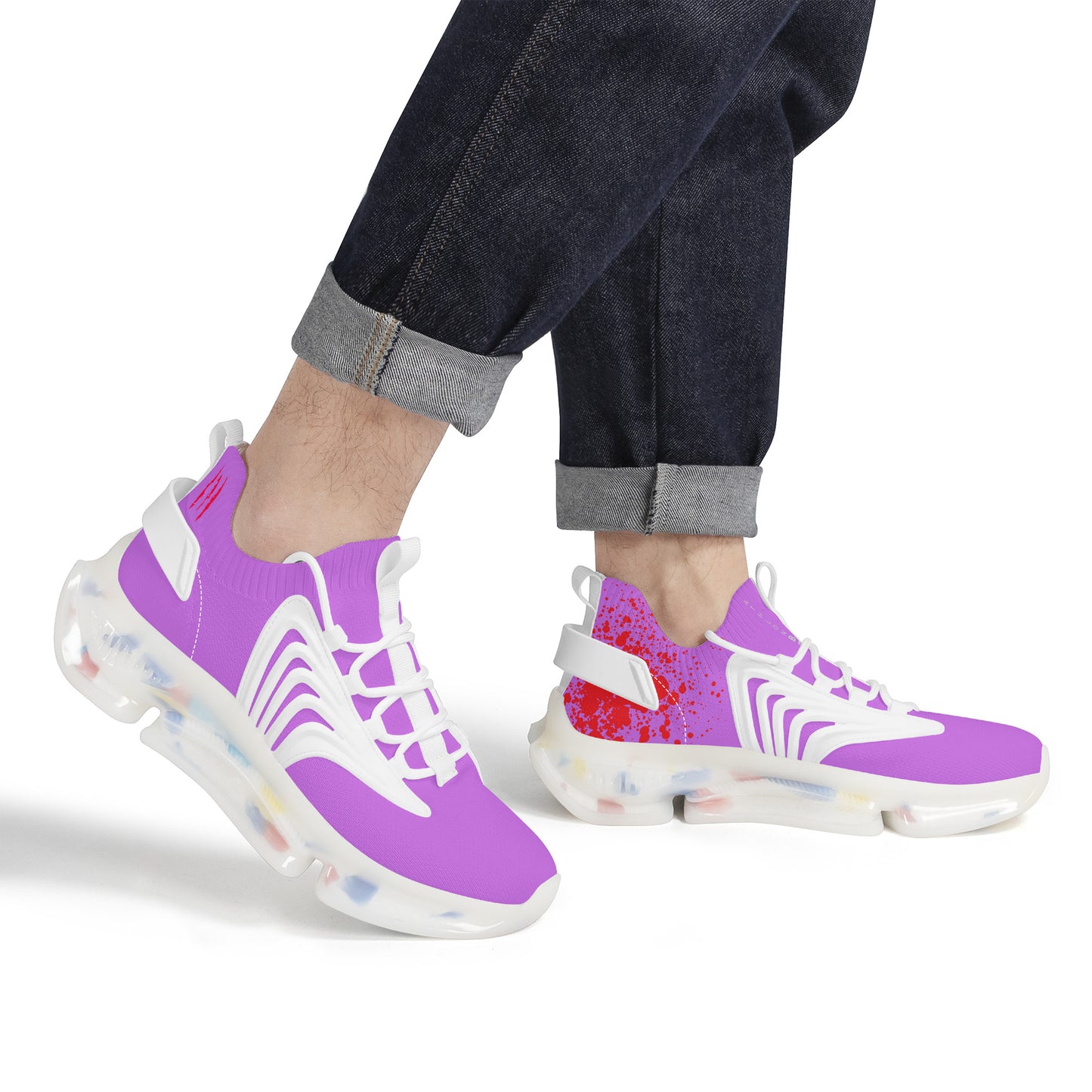 PUMP N FLY Reacts Trainers - White/Violet