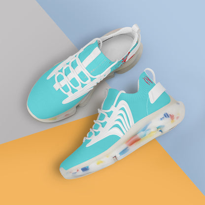 PUMP N FLY Reacts Trainers - White/Turquoise