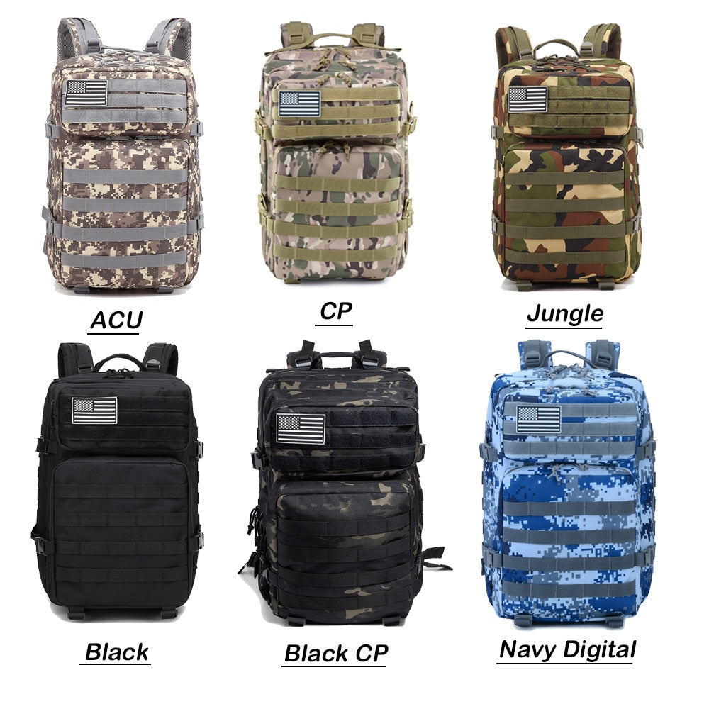 50L Camo Military Tactical Backpack for Beast- Molle Design, Waterproof, Perfect for Hunting, Trekking, and Bug Out Situations