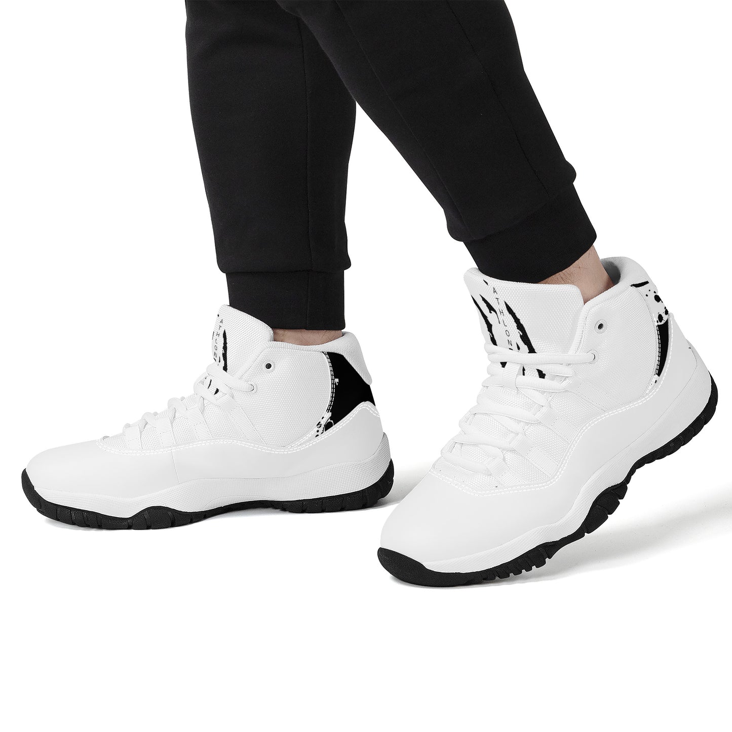 High Top FLY Retro Trainers- White