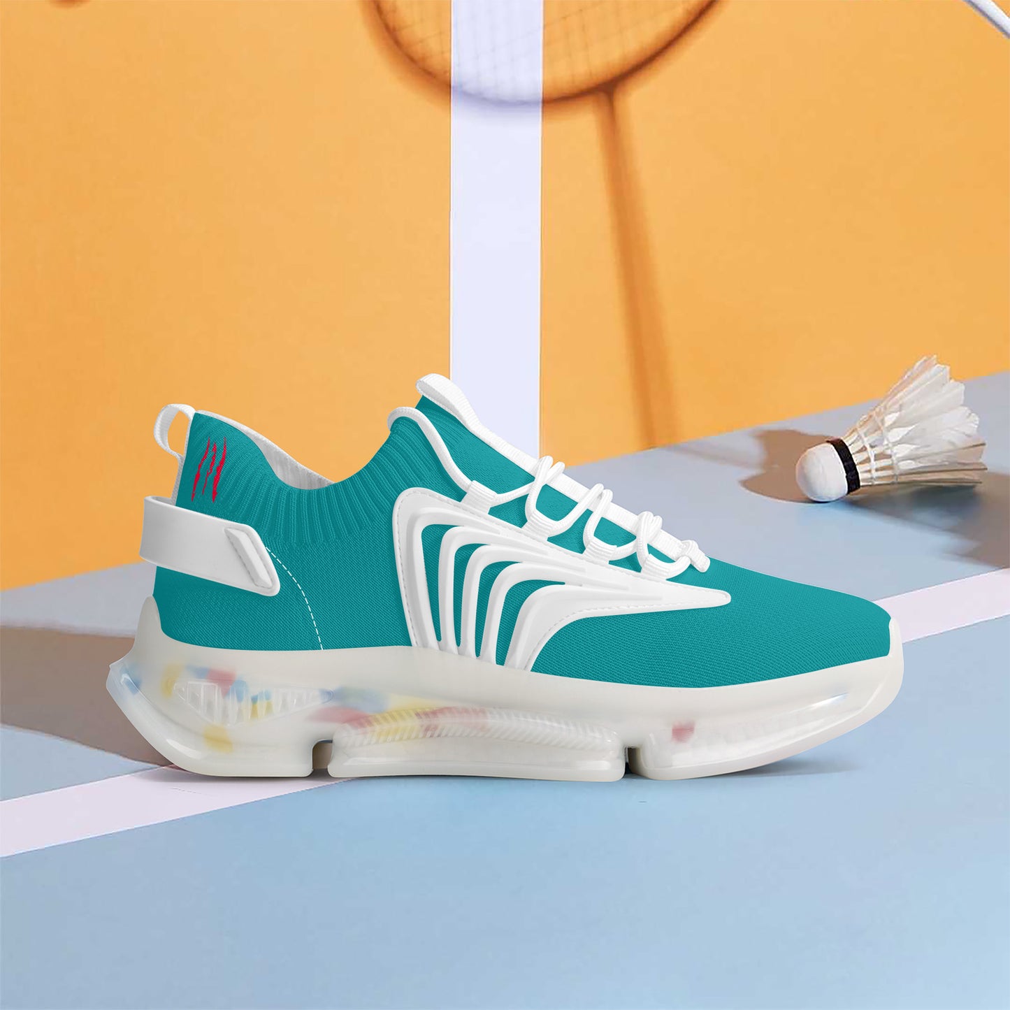 PUMP N FLY Reacts Trainers - White/Deep Turquois