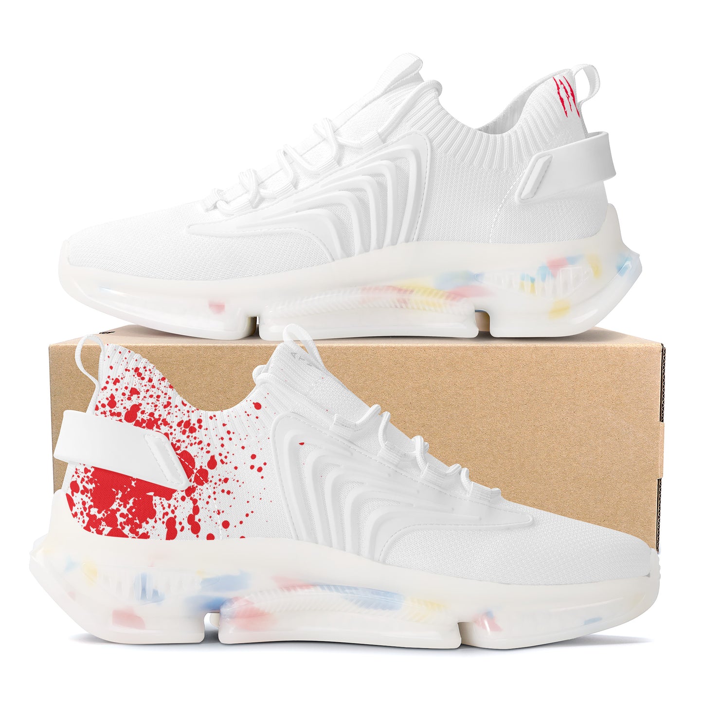 PUMP N FLY Reacts Trainers - White/White