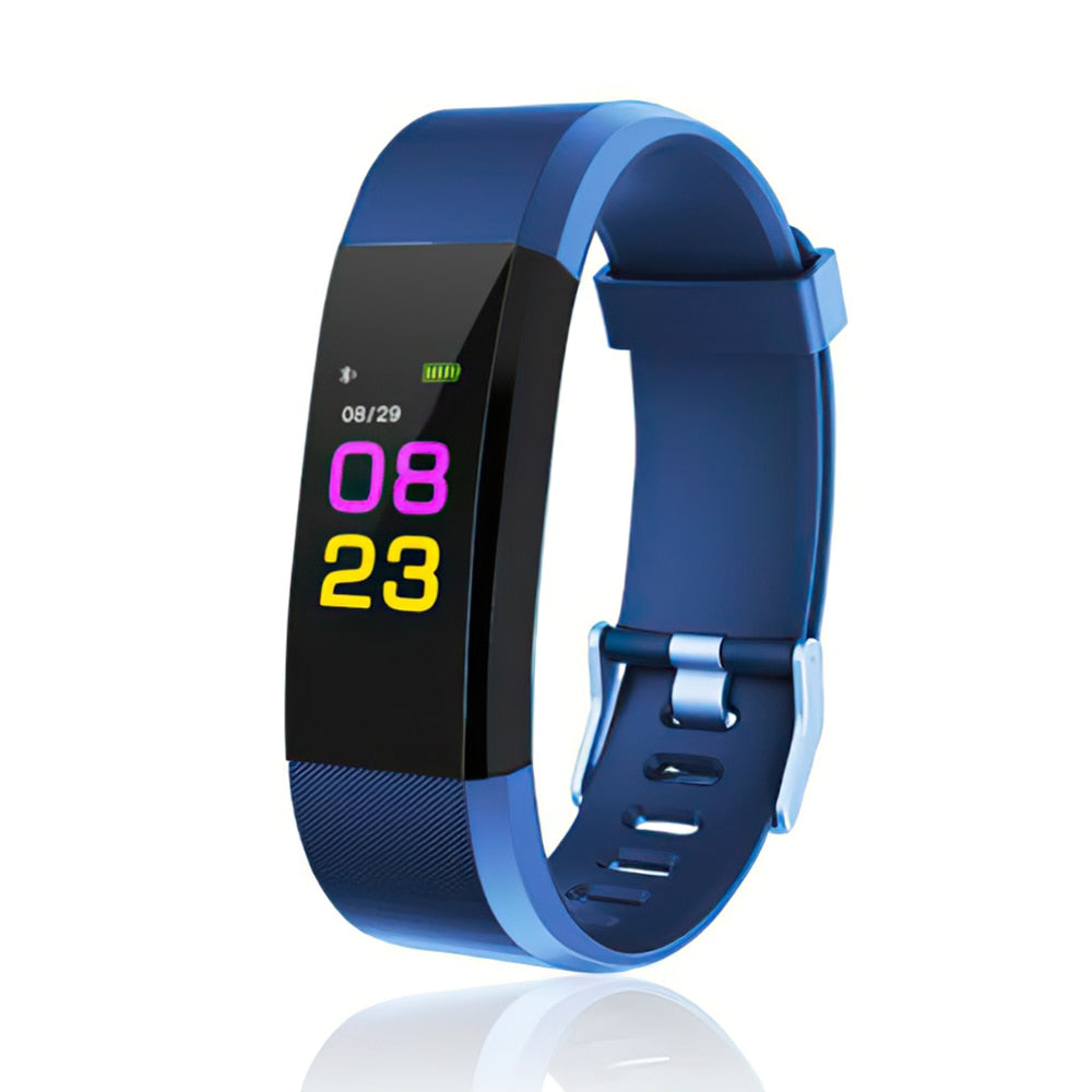 Men Women Bracelet Colorful screen Smart watch Heart Rate Monitor Blood Pressure Fitness Tracker Waterproof Smartwatch for Sport