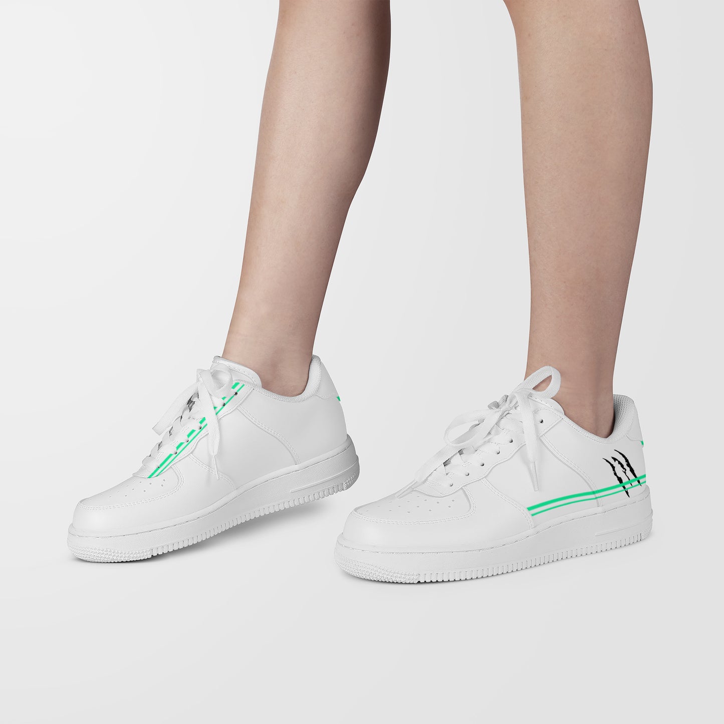 Scratch Green Low Top Unisex TRAINERS