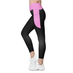 VORTEX Lavender ROSE Crossover leggings with pockets