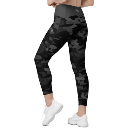 Camo Dark Eclipse Crossover leggings with pockets