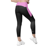VORTEX Lavender ROSE Crossover leggings with pockets