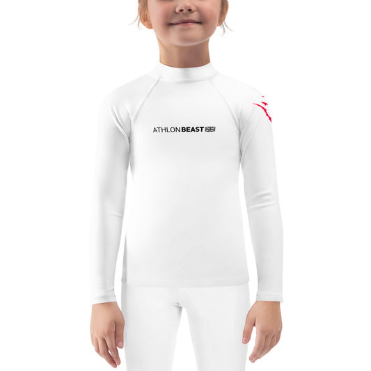 AxB White Kids Rash Guard / Vest