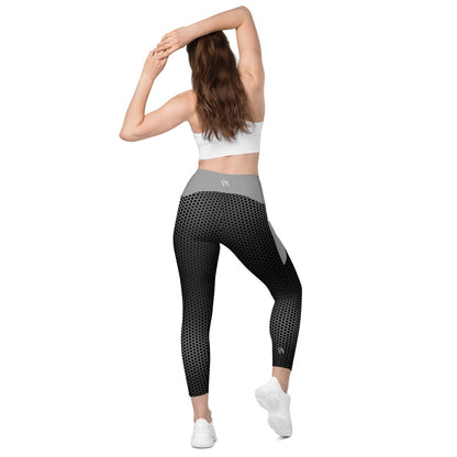 Vortex Grey Leggings with pockets