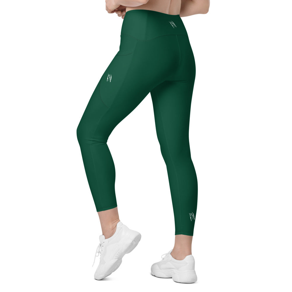 Scratch RACER GREEN Leggings with pockets