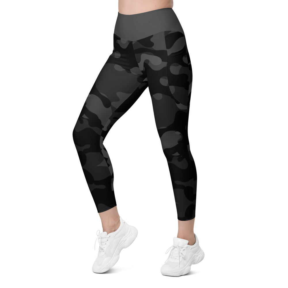 Camo Dark Full Eclipse Leggings with pockets