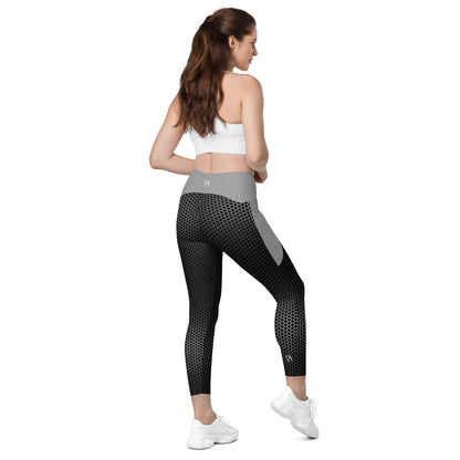 Vortex Grey Leggings with pockets