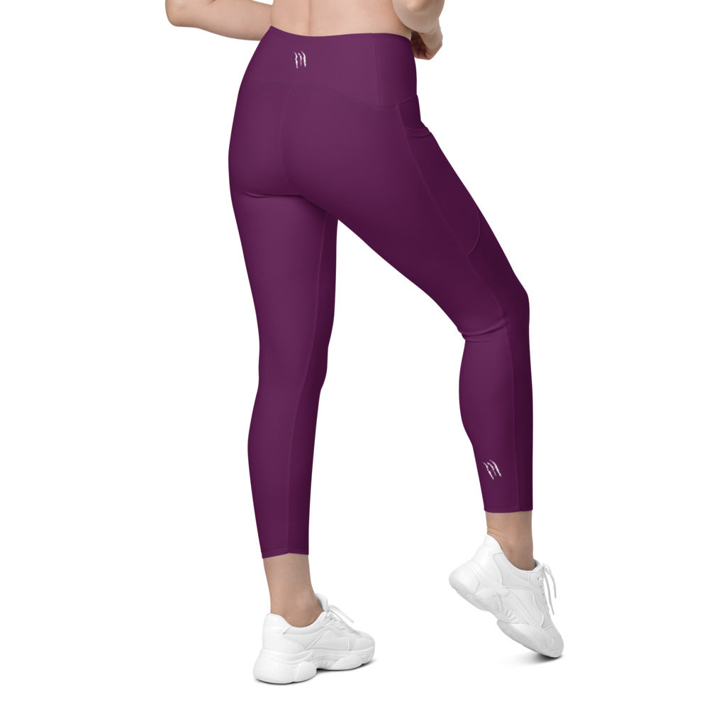 Scratch PURPLE Leggings with pockets