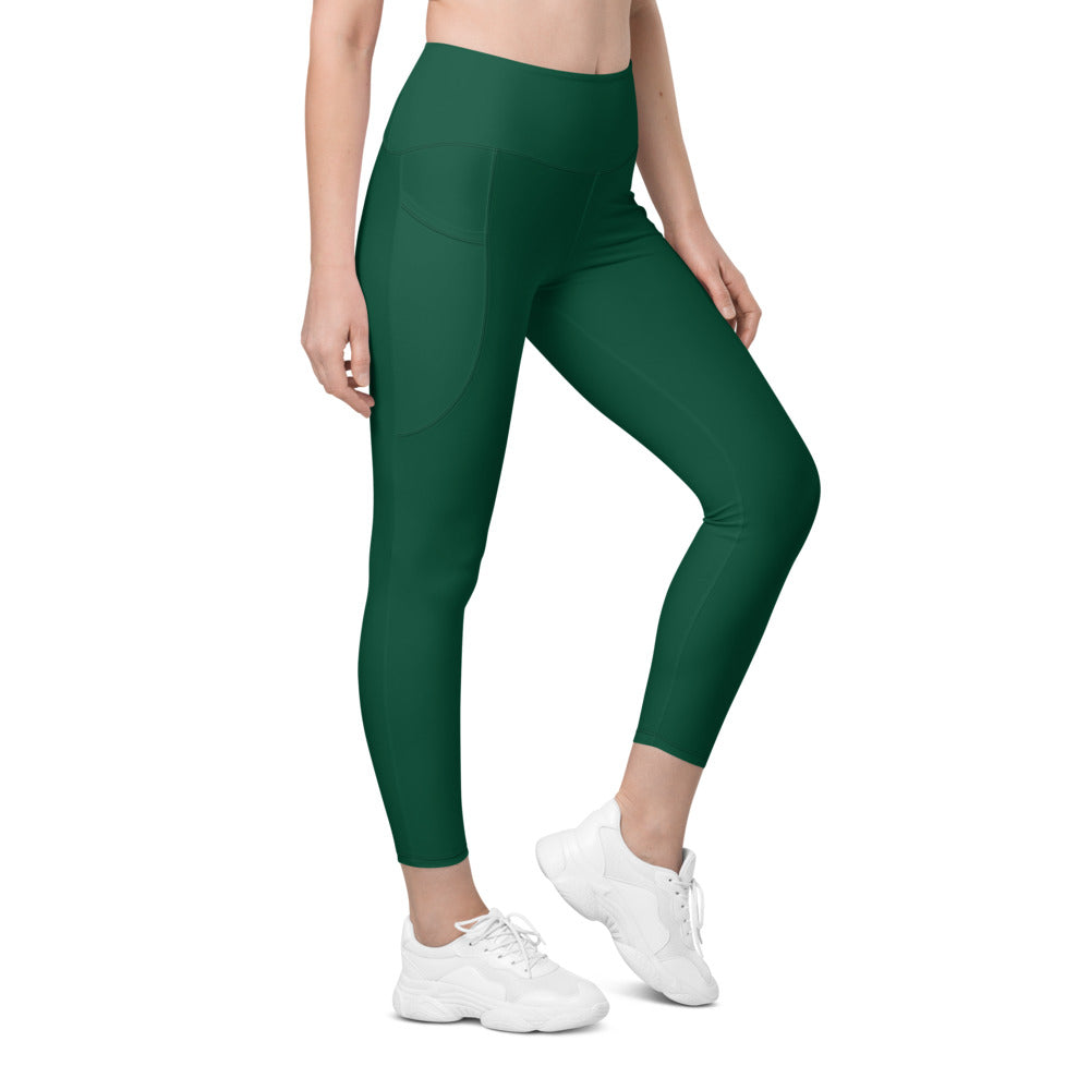 Scratch RACER GREEN Leggings with pockets