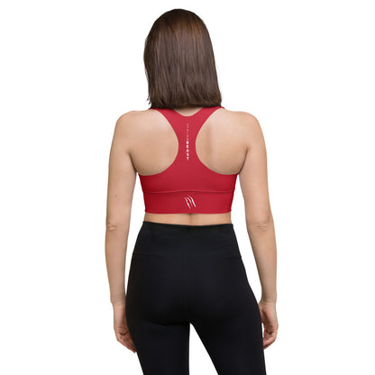 AB Basics Soft Red Longline sports bra