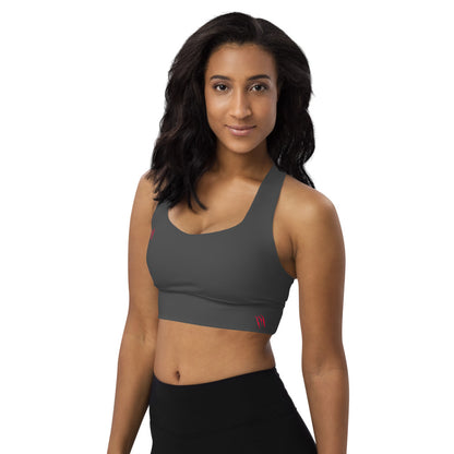 AB Basics Charcoal Longline sports bra