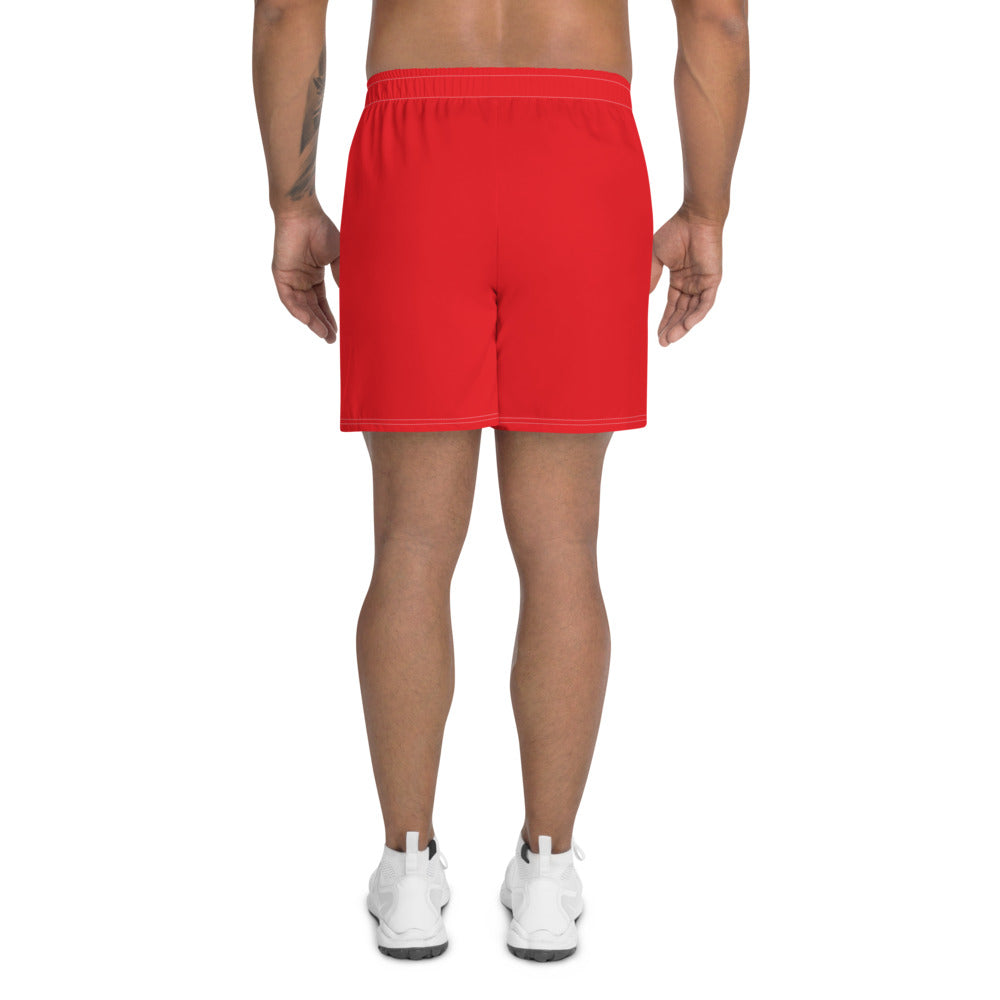 Men's RED Athletic Long Shorts