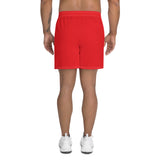 Men's RED Athletic Long Shorts