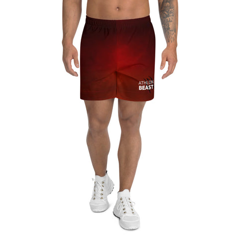 WORK AxB Red Men's Athletic Long Shorts