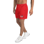 Men's RED Athletic Long Shorts