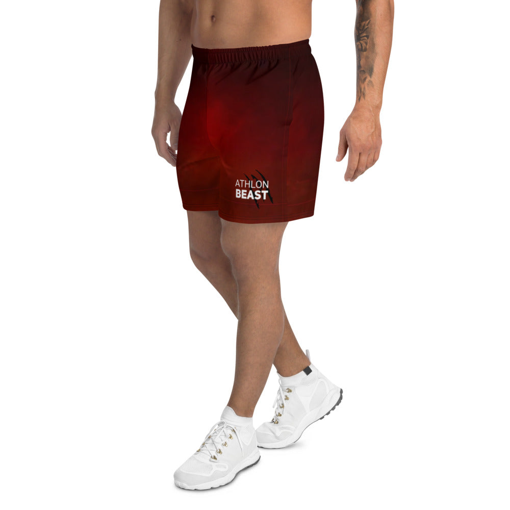 WORK AxB Red Men's Athletic Long Shorts