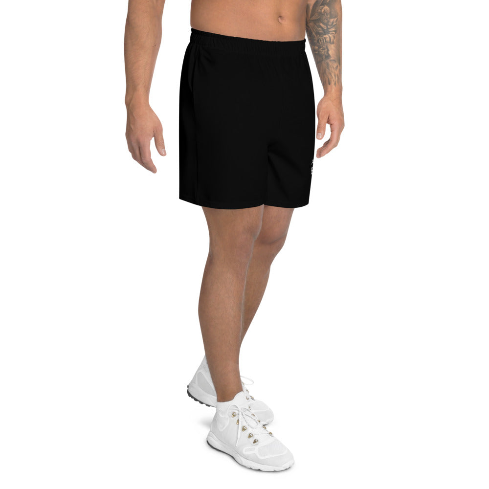 Men's Black Athletic Long Shorts