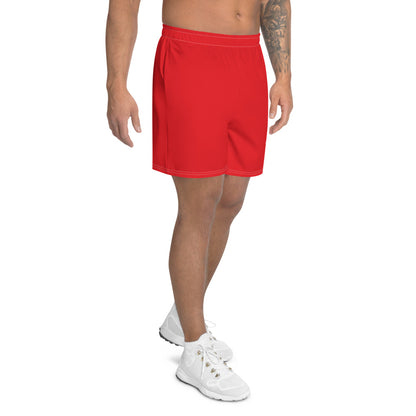 Men's RED Athletic Long Shorts