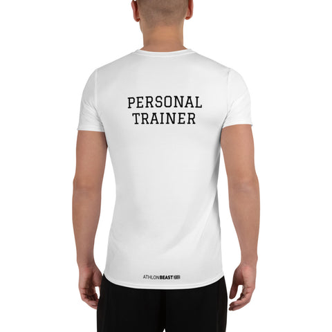 PERSONAL TRAINER White Men's Athletic T-shirt