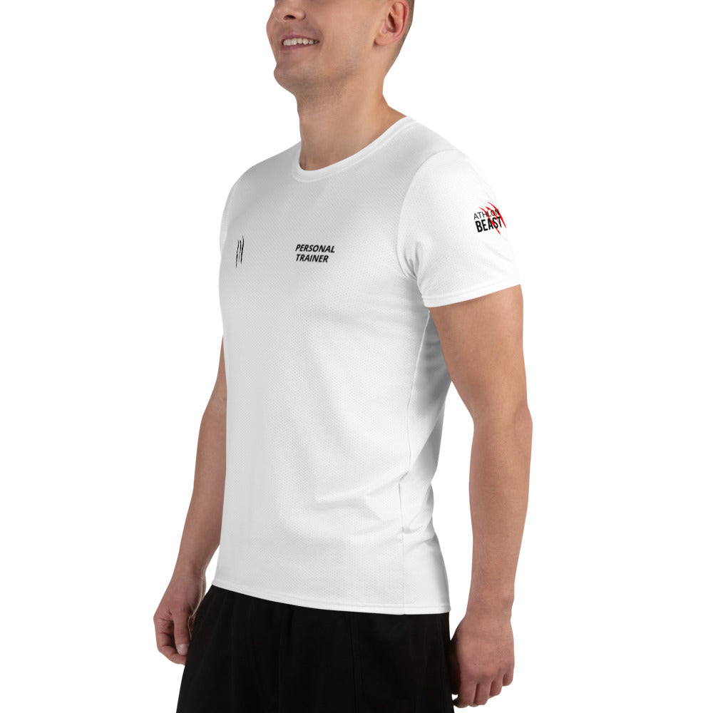 PERSONAL TRAINER White Men's Athletic T-shirt