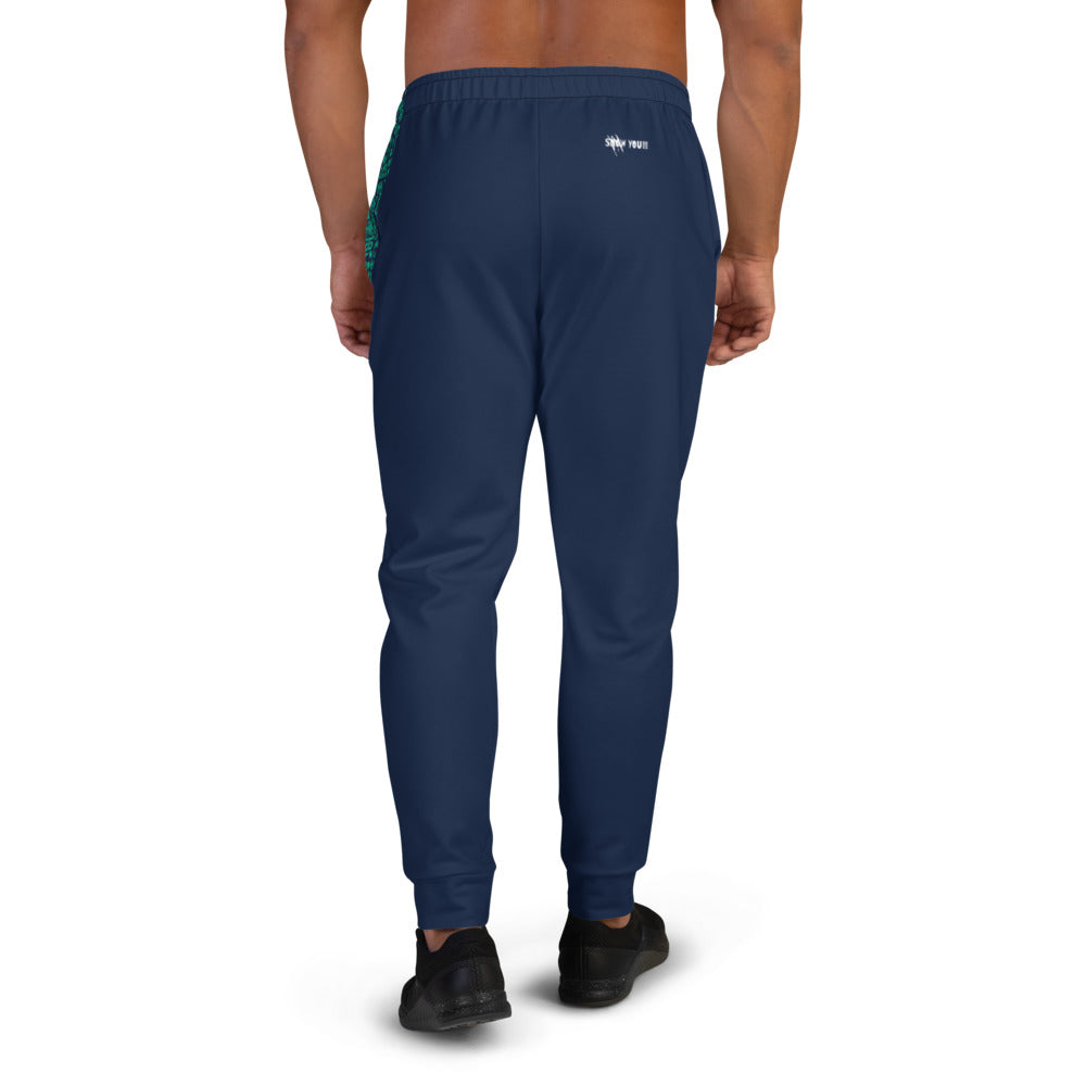 SNOW YOU!!! NAVY / GREEN Men's Joggers Sharp