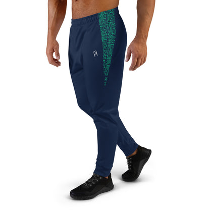 SNOW YOU!!! NAVY / GREEN Men's Joggers Sharp