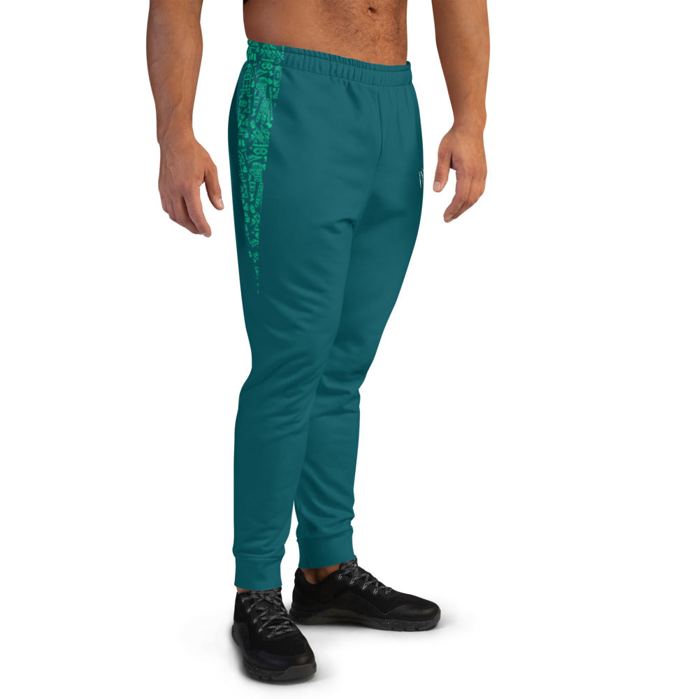 SNOW YOU!!! Sherpa blue Men's Joggers Sharp