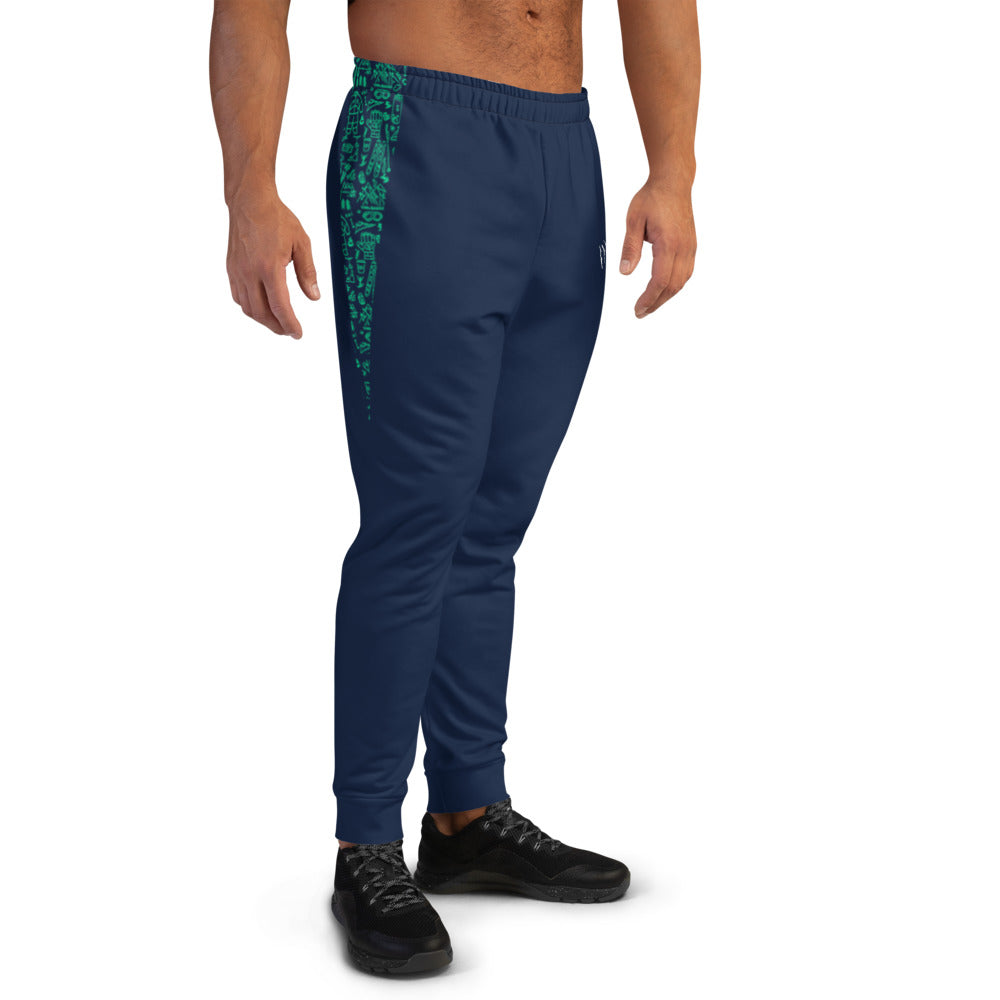 SNOW YOU!!! NAVY / GREEN Men's Joggers Sharp