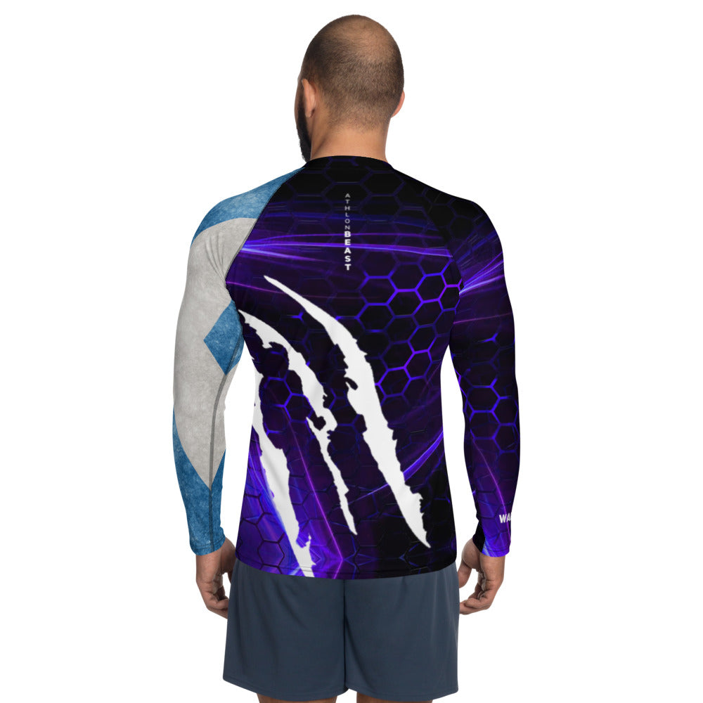 Scottish Warrior Navy Electric Men's Rash Guard / Vest