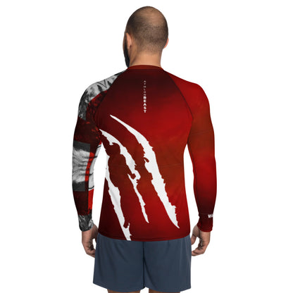 English Warrior Red Men's Rash Guard/VEST